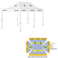 10' x 20' White Rigid Pop-Up Tent Kit, Full-Color, Dynamic Adhesion (11 Locations)